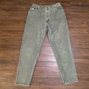 Vintage Wrangler Women's Olive Straight Jeans